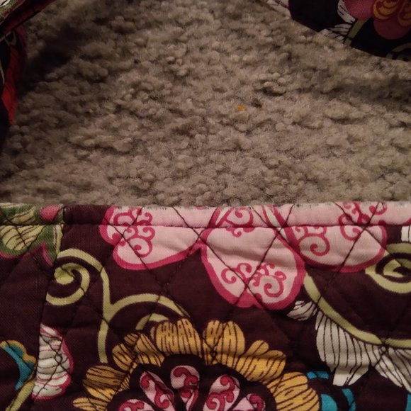 VERA BRADLEY - MOD FLORAL PINK PATTERN - SHOULDER BAG - USED CONDITION - Picture 4 of 7